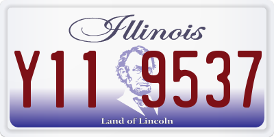 IL license plate Y119537