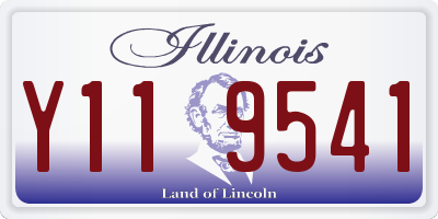IL license plate Y119541
