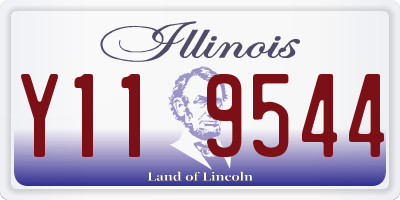 IL license plate Y119544