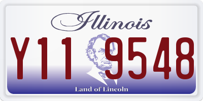 IL license plate Y119548