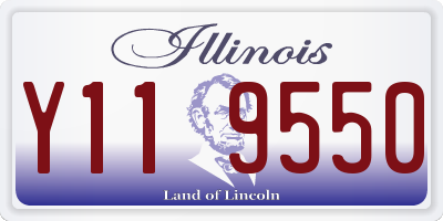 IL license plate Y119550