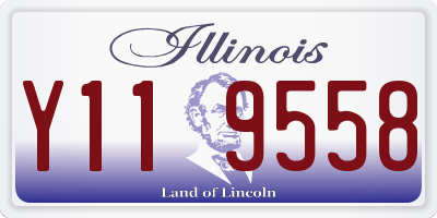 IL license plate Y119558