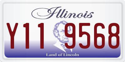 IL license plate Y119568
