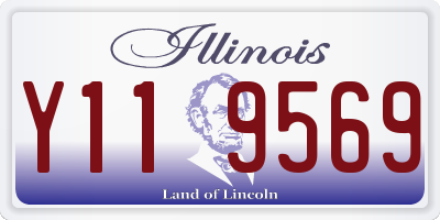 IL license plate Y119569