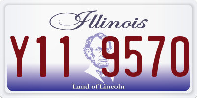 IL license plate Y119570