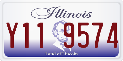 IL license plate Y119574