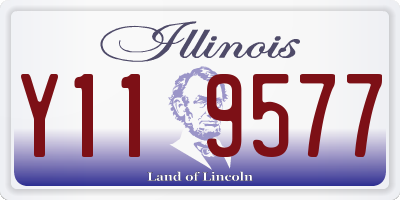 IL license plate Y119577