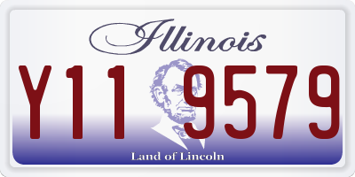 IL license plate Y119579