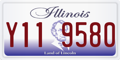 IL license plate Y119580