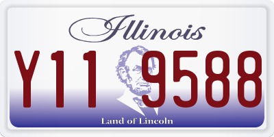 IL license plate Y119588