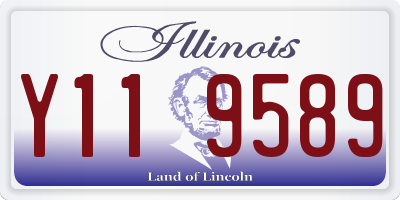 IL license plate Y119589