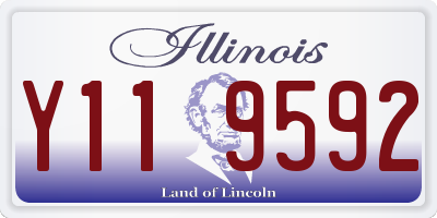 IL license plate Y119592