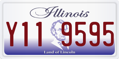 IL license plate Y119595