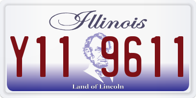 IL license plate Y119611