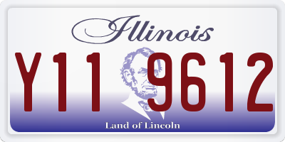 IL license plate Y119612