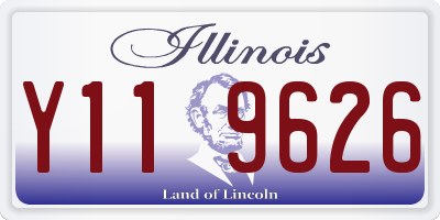 IL license plate Y119626