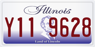 IL license plate Y119628