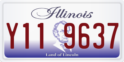 IL license plate Y119637