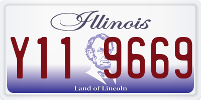 IL license plate Y119669