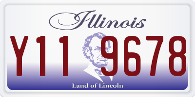 IL license plate Y119678