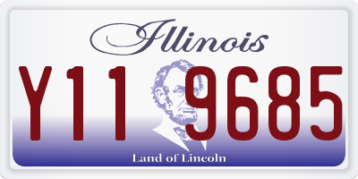 IL license plate Y119685