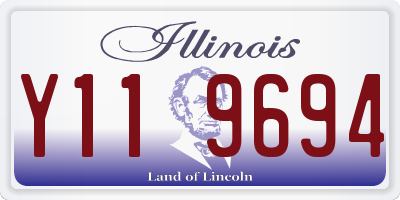 IL license plate Y119694