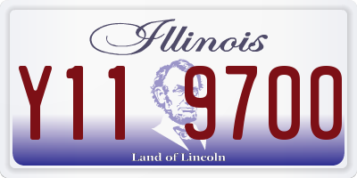 IL license plate Y119700