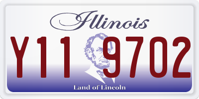 IL license plate Y119702