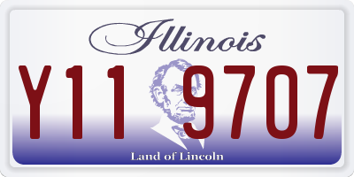 IL license plate Y119707