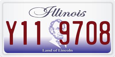 IL license plate Y119708