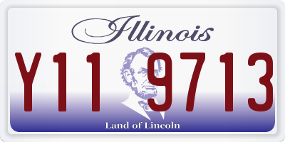 IL license plate Y119713