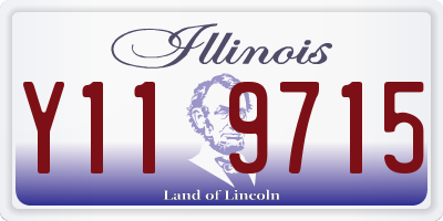 IL license plate Y119715