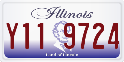 IL license plate Y119724