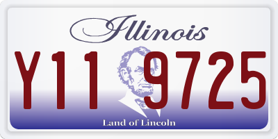 IL license plate Y119725