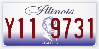 IL license plate Y119731