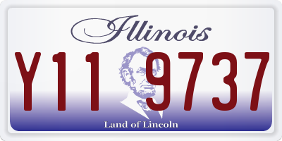 IL license plate Y119737