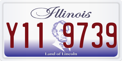 IL license plate Y119739
