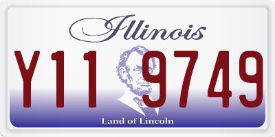IL license plate Y119749