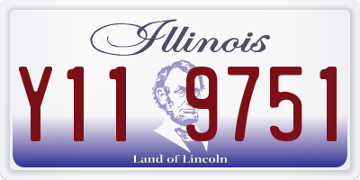 IL license plate Y119751