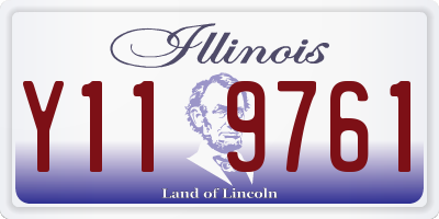 IL license plate Y119761