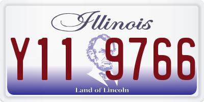 IL license plate Y119766