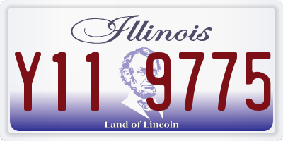 IL license plate Y119775