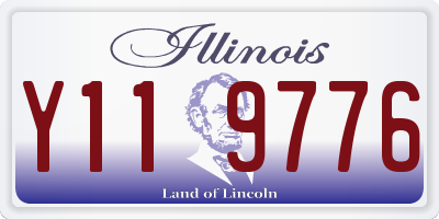 IL license plate Y119776
