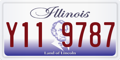 IL license plate Y119787