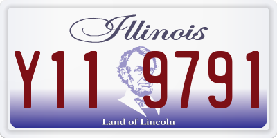 IL license plate Y119791