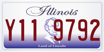 IL license plate Y119792