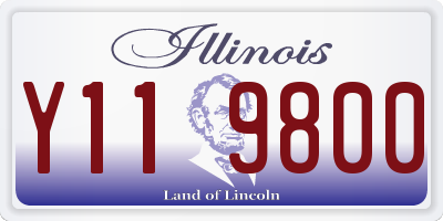 IL license plate Y119800