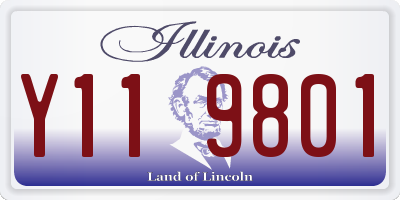 IL license plate Y119801