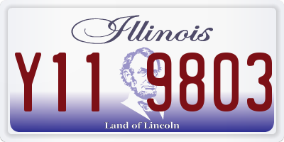 IL license plate Y119803