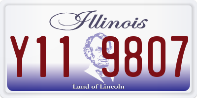IL license plate Y119807